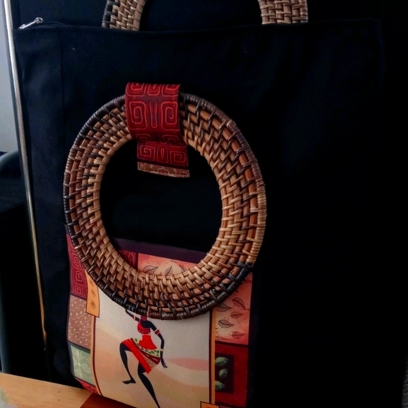 1PC Beautiful Afrocentric Deluxe Tote Bag - Picture 10 of 15